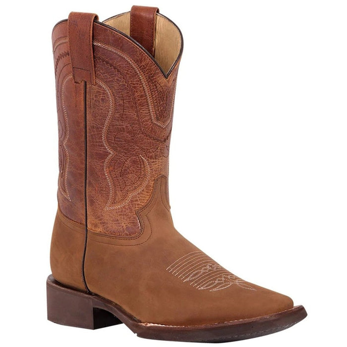 Botas Vaqueras de Cuero Crazy Horma Rodeo Texas Color Tan - 6