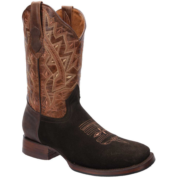 Botas Vaqueras de Cuero Crazy Nobuck Horma Rodeo - 6