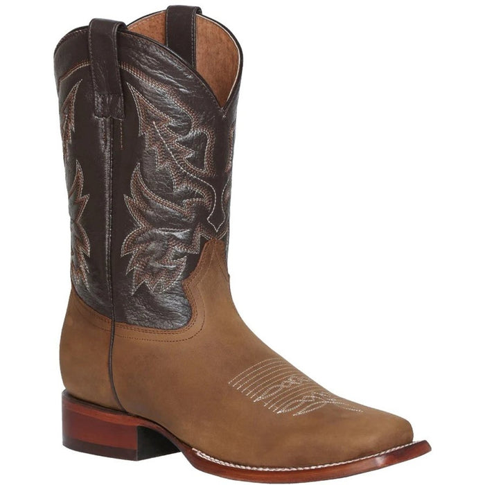 Botas Vaqueras de Cuero Crazy Original Horma Rodeo Color Cafe - 6