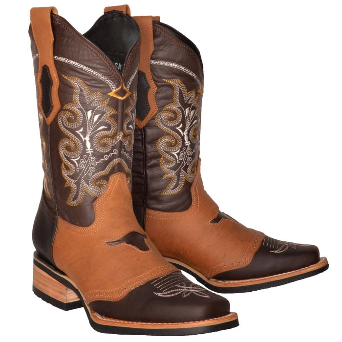 Botas Vaqueras de Cuero Crazy Original Horma Rodeo WD - 6