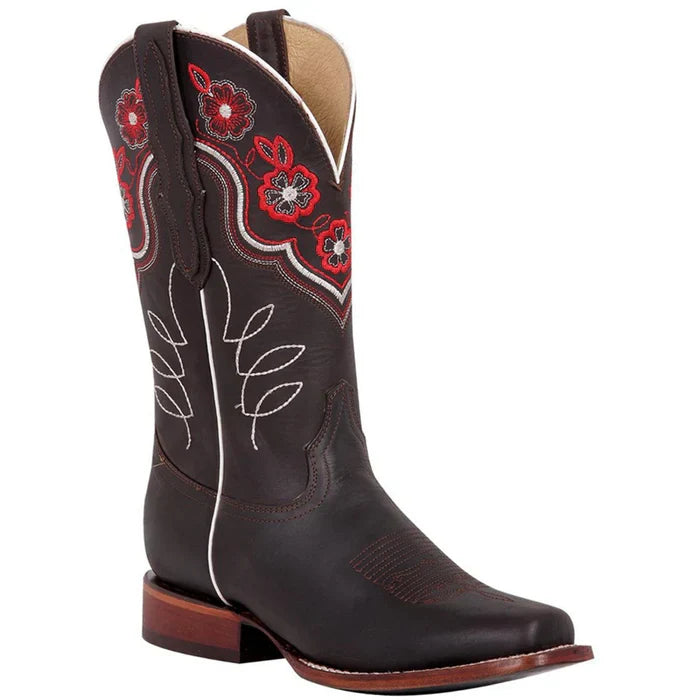 Botas Vaqueras de Cuero Crazy Original para Mujer en Horma Rodeo GEN - 5 USA (Mexico 22)