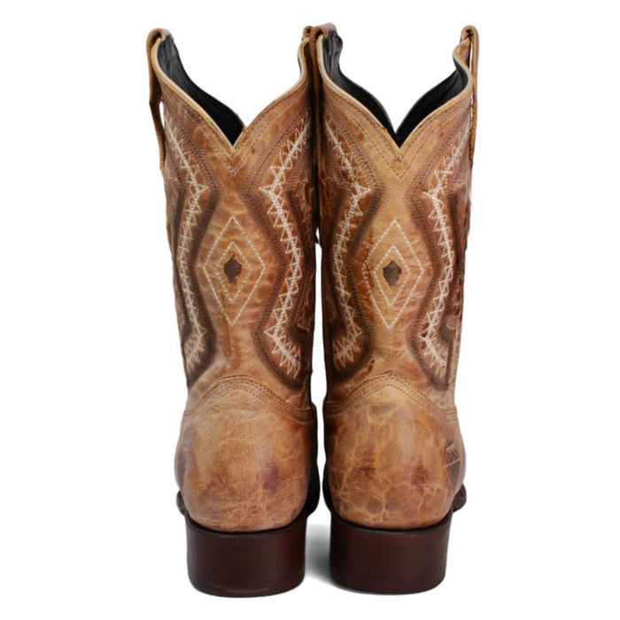 Botas Vaqueras de Cuero Napa Original Horma Rodeo Color Miel WD - 6