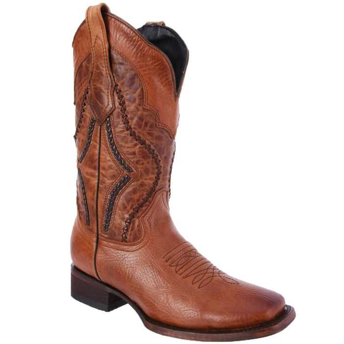 Botas Vaqueras de Cuero Napa Original Horma Rodeo Color Shedron WD - 6