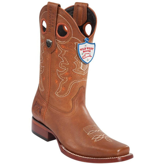 Botas Vaqueras de Cuero Original Horma Ranchera Cuadrada Ancha WW - 6