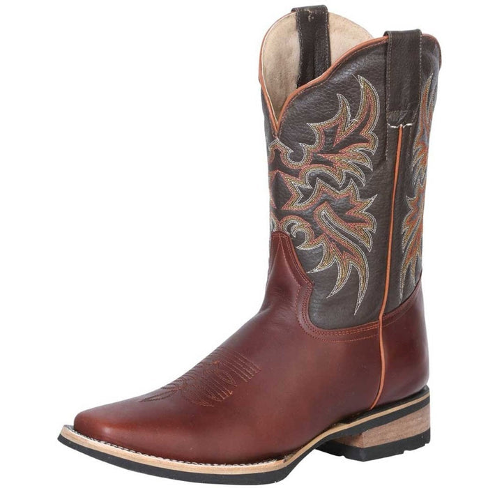 Botas Vaqueras de Cuero Pull Up Horma Rodeo Color Shedron GEN - 6