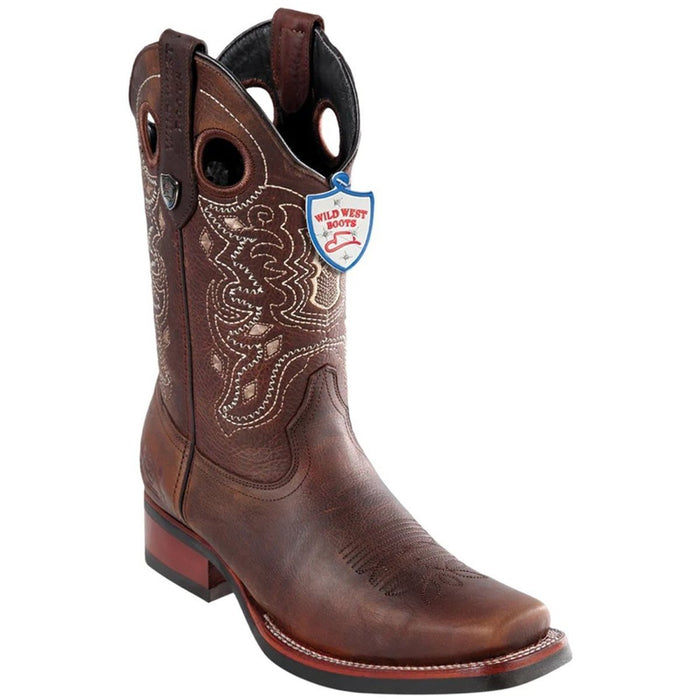 Botas Vaqueras de Cuero Rage en Horma Rodeo Suela de Hule - 6