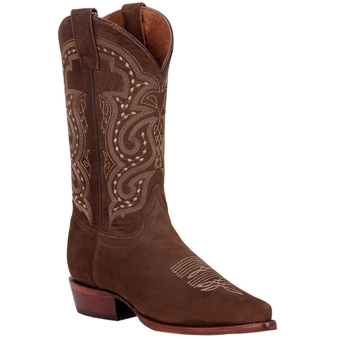 Botas Vaqueras de Piel Nobuck Original Horma Puntal - 6