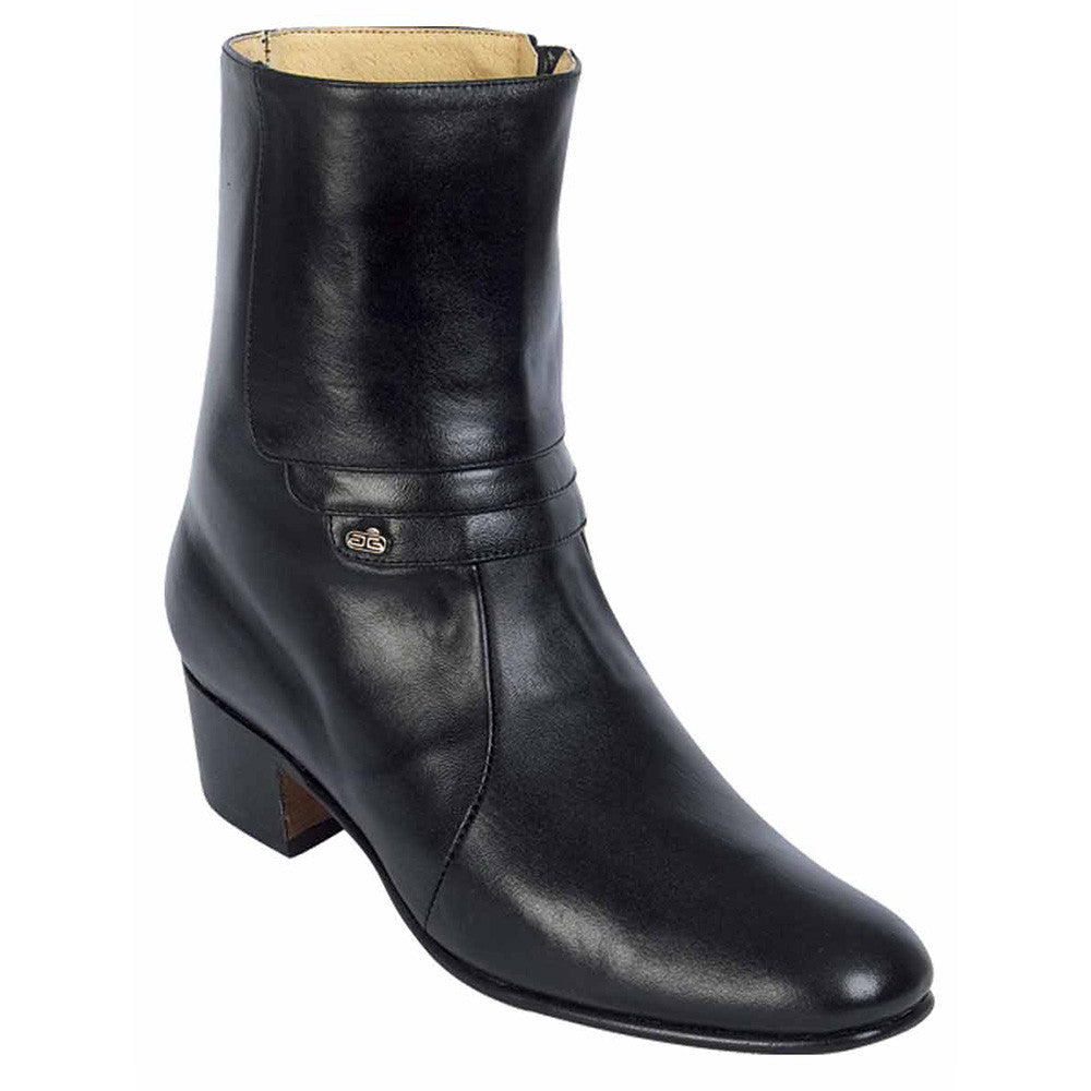 Mens Heeled Boots - Black