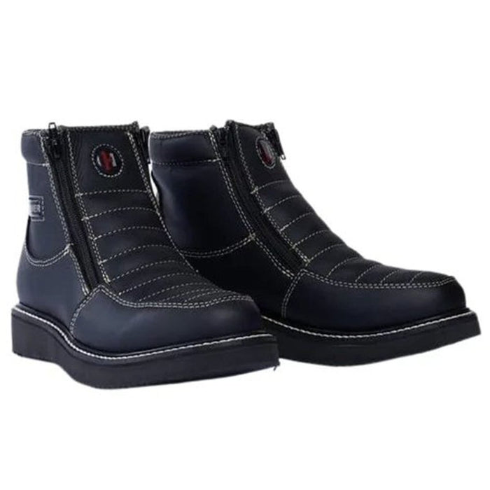 Botines de Trabajo Hammer Doble Zipper Suela Doble Densidad Color Negro - 6