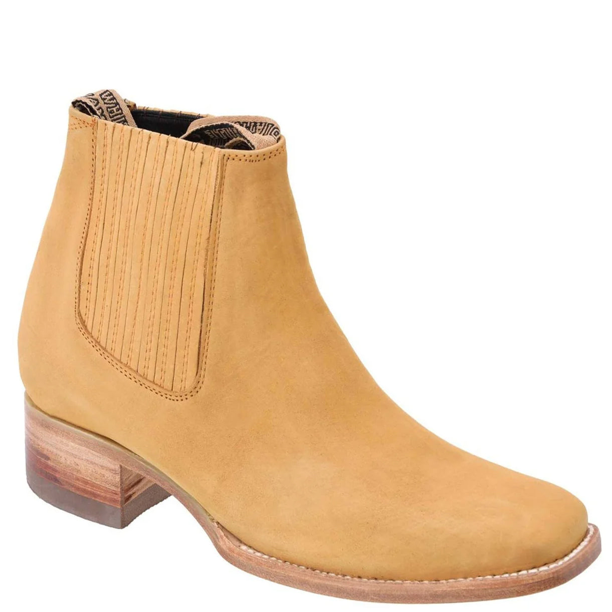 Men's Sand Brown Nubuck Ankle Boots - Sand