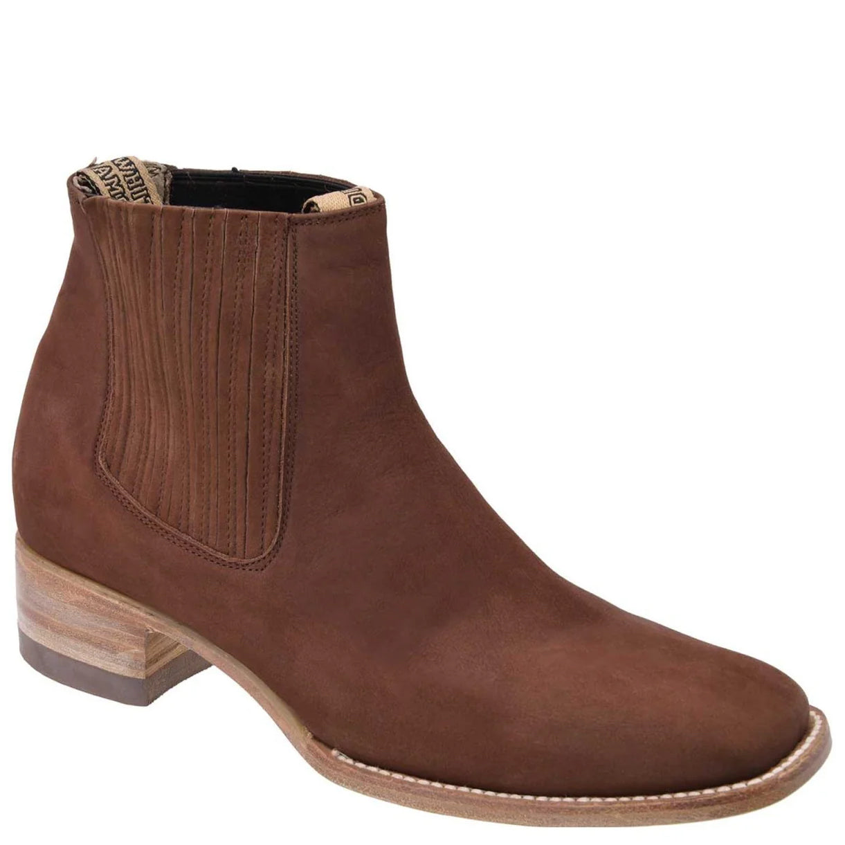 Men's Brown Nubuck Ankle Boots - Tabacco