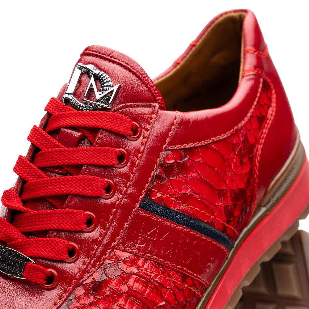 Marco Di Milano Brescia Red Python & Calfskin Sneakers - 8