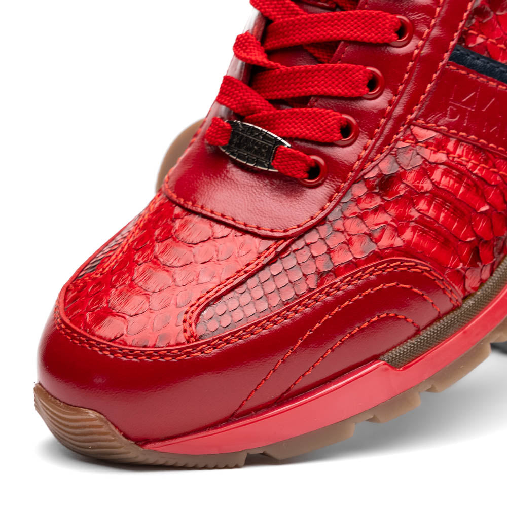 Marco Di Milano Brescia Red Python & Calfskin Sneakers - 8