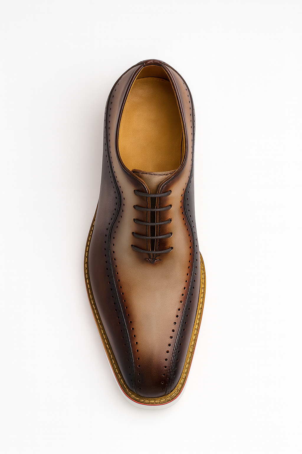 Carrucci Stylish Two-Tone Brogue Oxford - 8.5