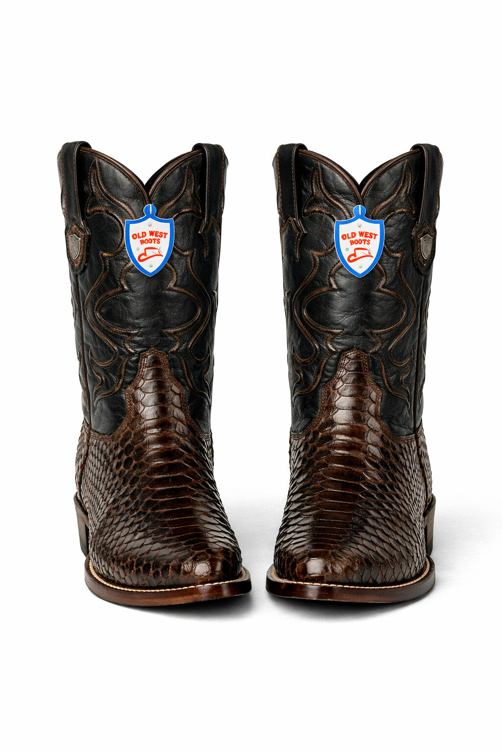 Men's Wild West Python Skin J Toe Boots 29957-New Designer Collection