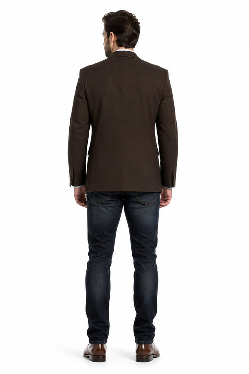 Men's Brown 2 Button Fashion Dress Casual Blazer-New Designer Collection