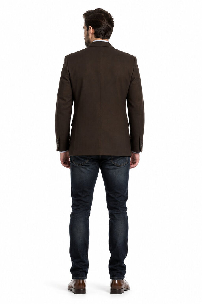 Men's Brown 2 Button Fashion Dress Casual Blazer-New Designer Collection