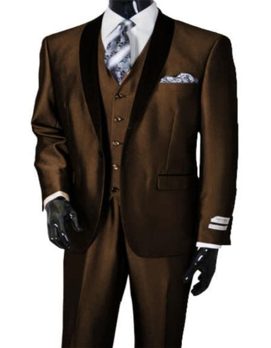 Brown Wedding Suit - Brown Wedding tuxedo - AlbertoNardoniStore