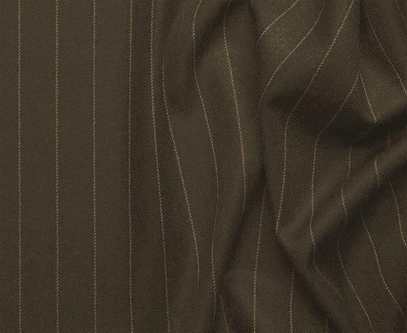 Sovana Collection - Regular Fit 3 Piece Suit 2 Button Tone on Tone Stripe in Brown - Brown