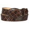 Printed brown Pirarucu western Belt