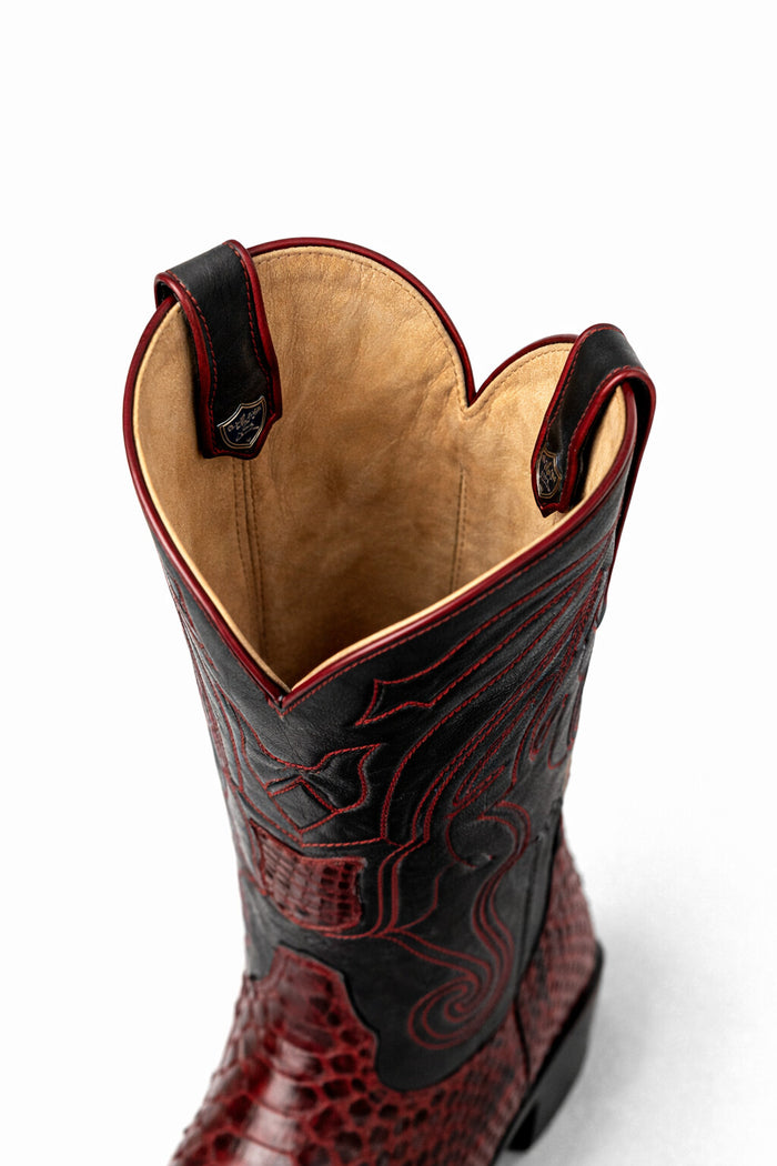 Men's Wild West Python Skin J Toe Boots 29957-New Designer Collection