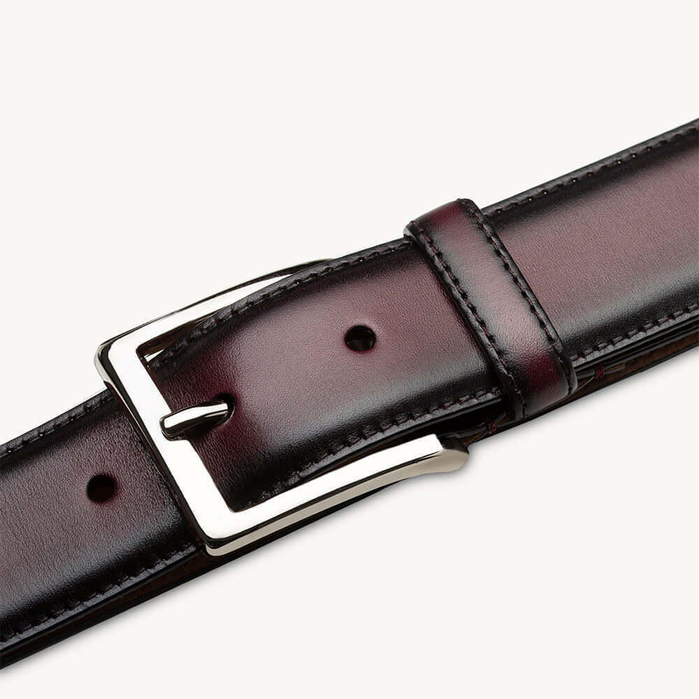 Mezlan Classic Patina Calfskin Belt - 32