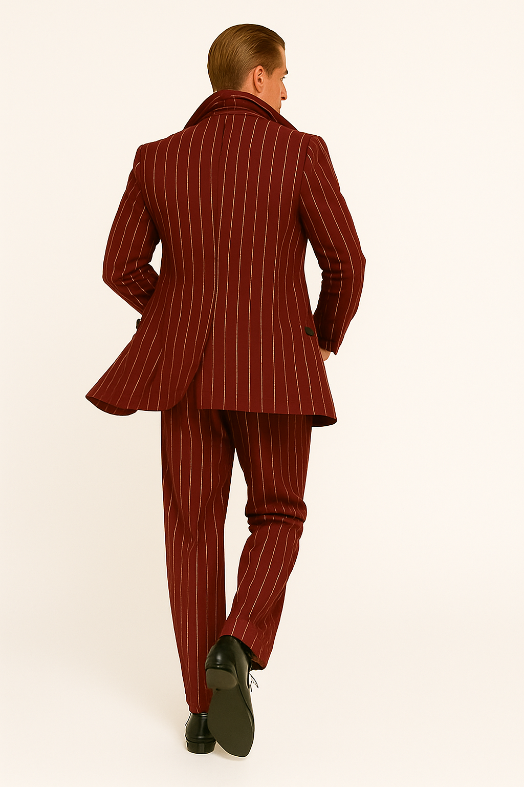 Burgundy Zoot Suit - 1920s Suit - Gangster Long Suit - 36 Short
