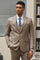 "Mens Stacy Adams Suit - Stacy Adams Suit Men's Sharkskin Business Suit - Two Button Vested, Dark Tan"