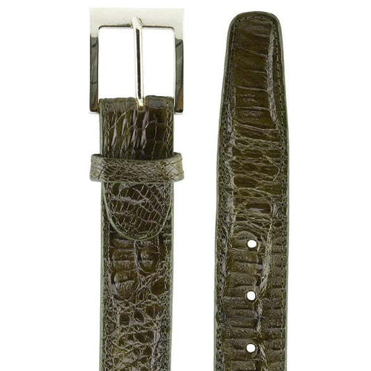Belvedere 1999 Olive Crocodile Belt: Luxury Shoe