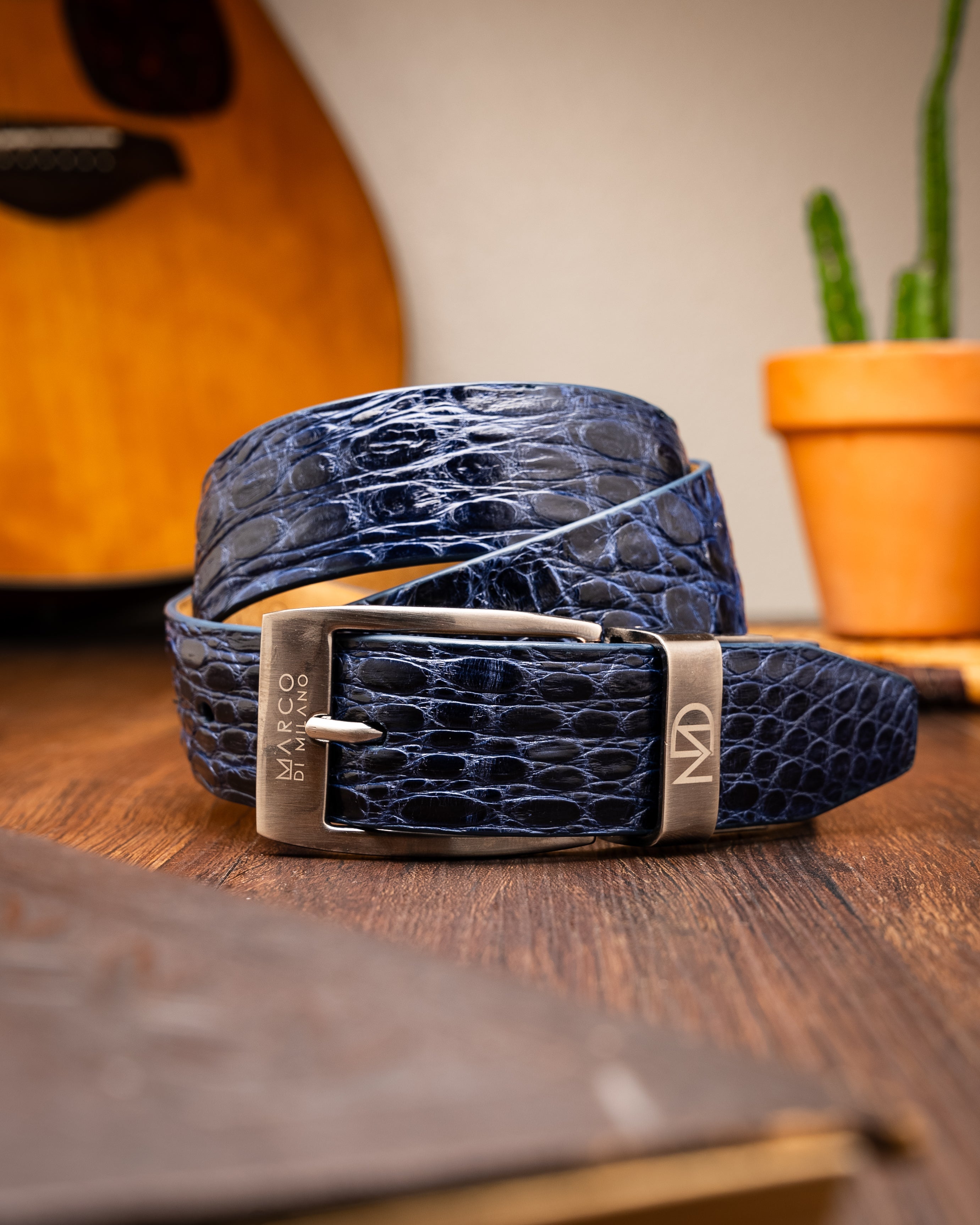 Marco Di Milano Massimo Belt Navy - 40