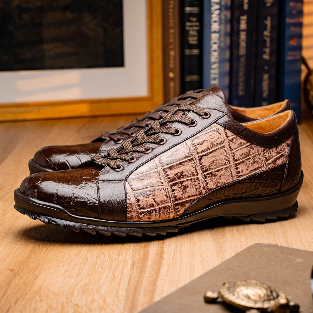 Marco Di Milano Cairo Brown Orix Leather Dress Shoe - 8 USA