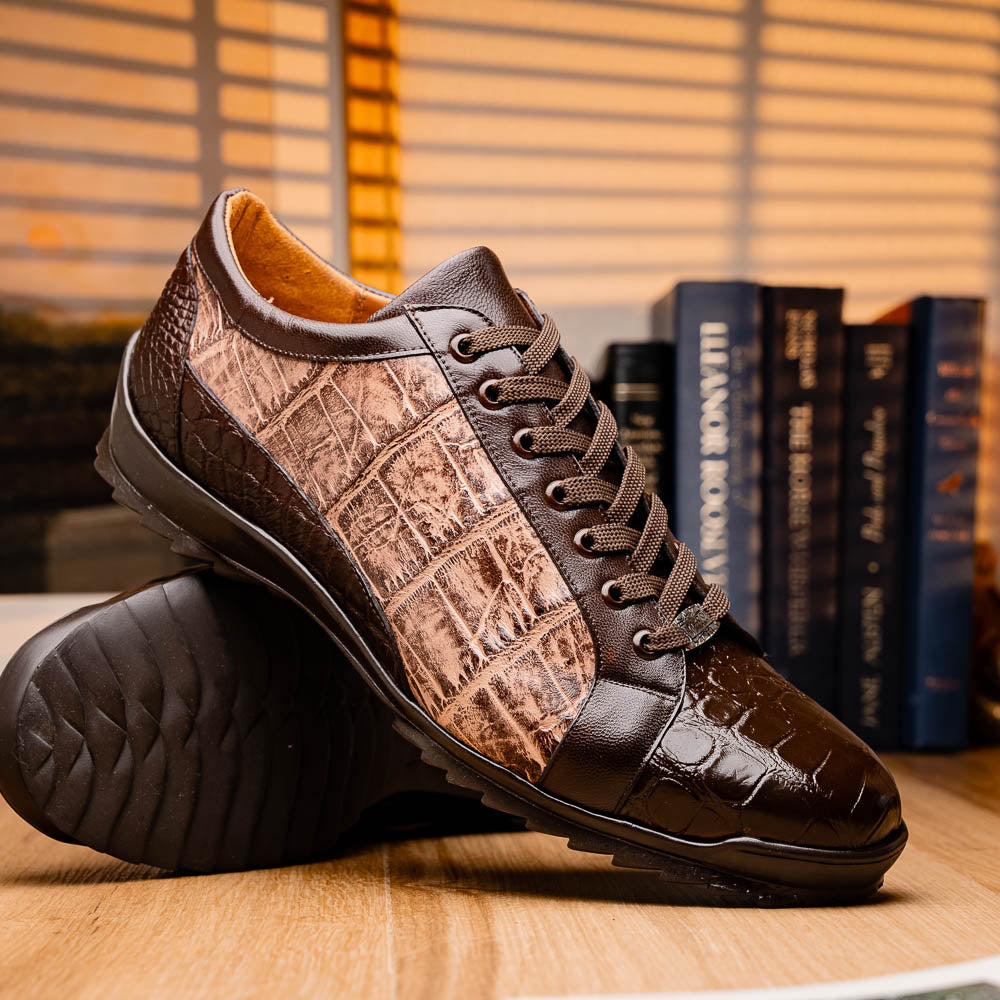 Marco Di Milano Cairo Brown Orix Leather Dress Shoe - 8 USA