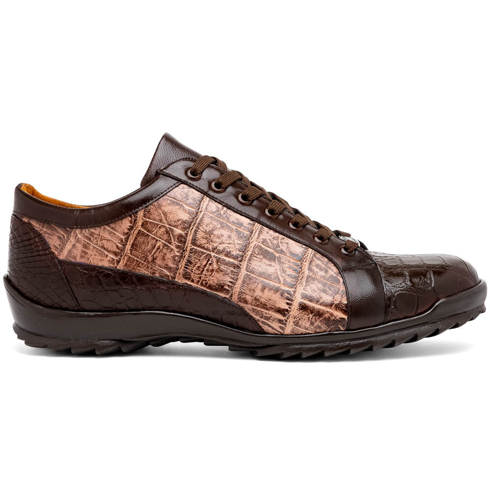 Marco Di Milano Cairo Brown / Orix Alligator Sneakers - 8