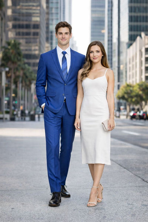Call If Not Text Or Whatsup 3104300939 To Setup The Group - Call: 3104300939 Slim Fit Suits - Prom 2026 Suits - Royal Blue 2 Button Groomsmen Suit Blue Prom 2026 Suits