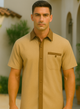 Men’s Houndstooth Walking Suit by Dreams by Zacchi – 2 Piece Lei sure Set in camel- $99