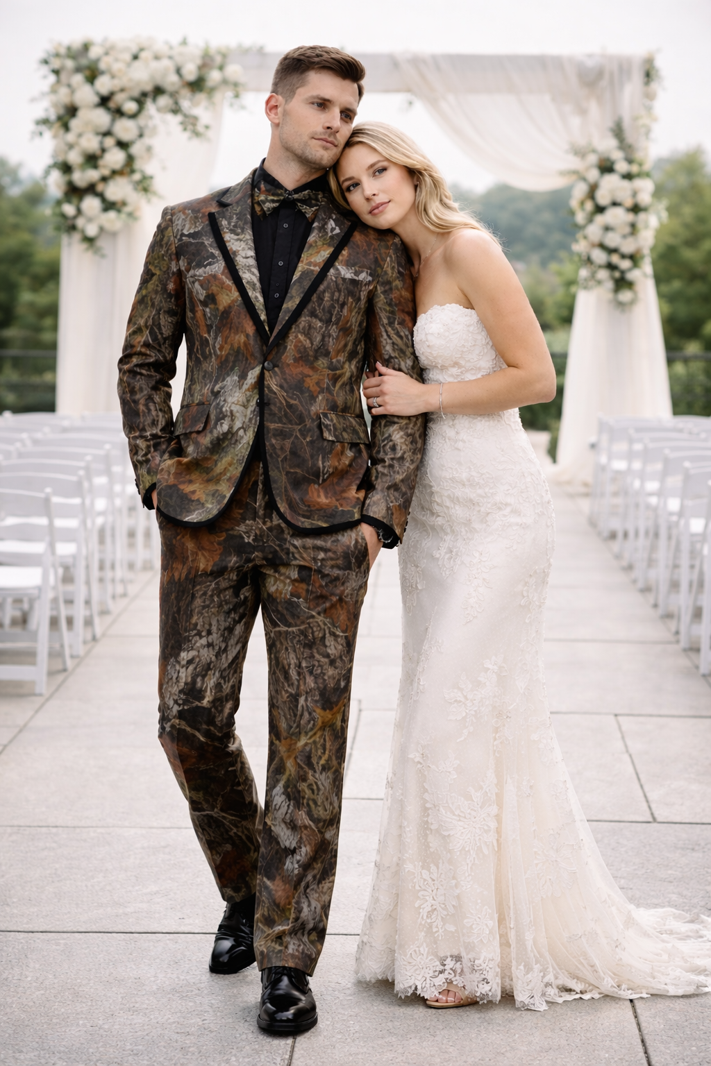 Camo Tuxedo - Camo Suit Camouflage Tuxedo - Camo Wedding Suit - 34 Short