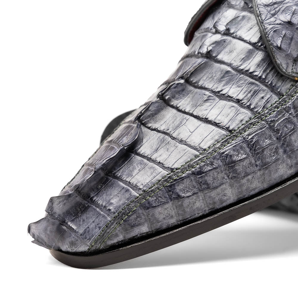 Marco Di Milano Cancun New Gray Caiman Crocodile Derby - 8.5