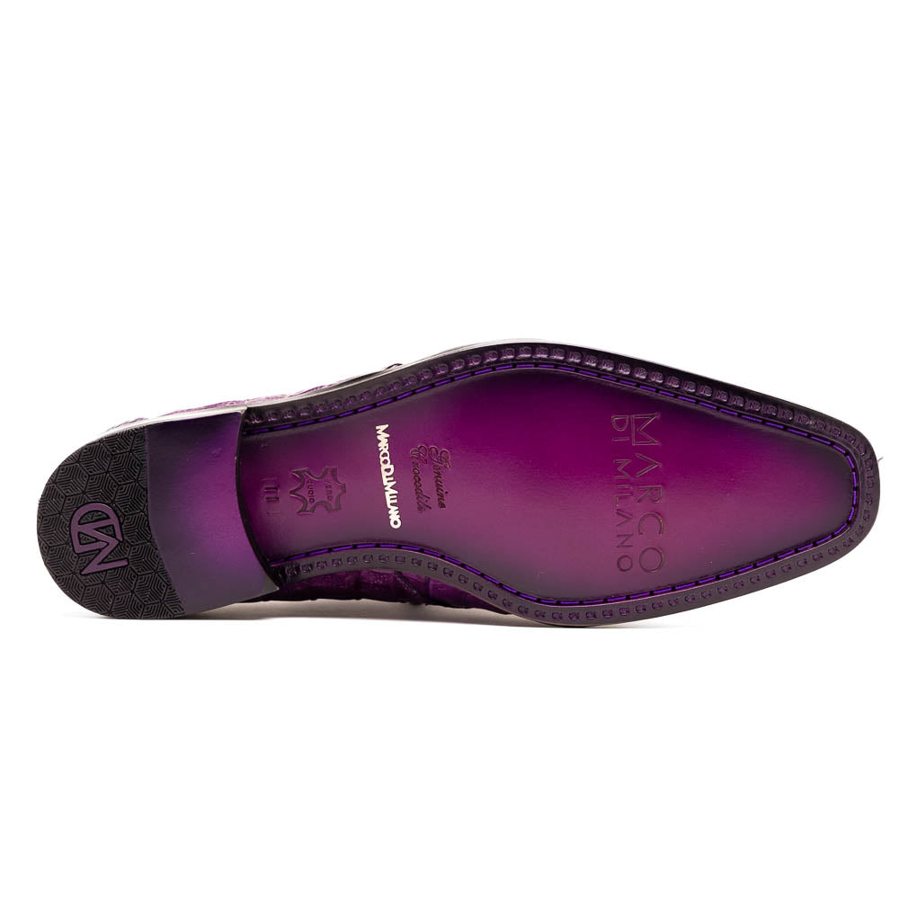 Marco Di Milano Cancun New Purple Caiman Crocodile Derby - 8