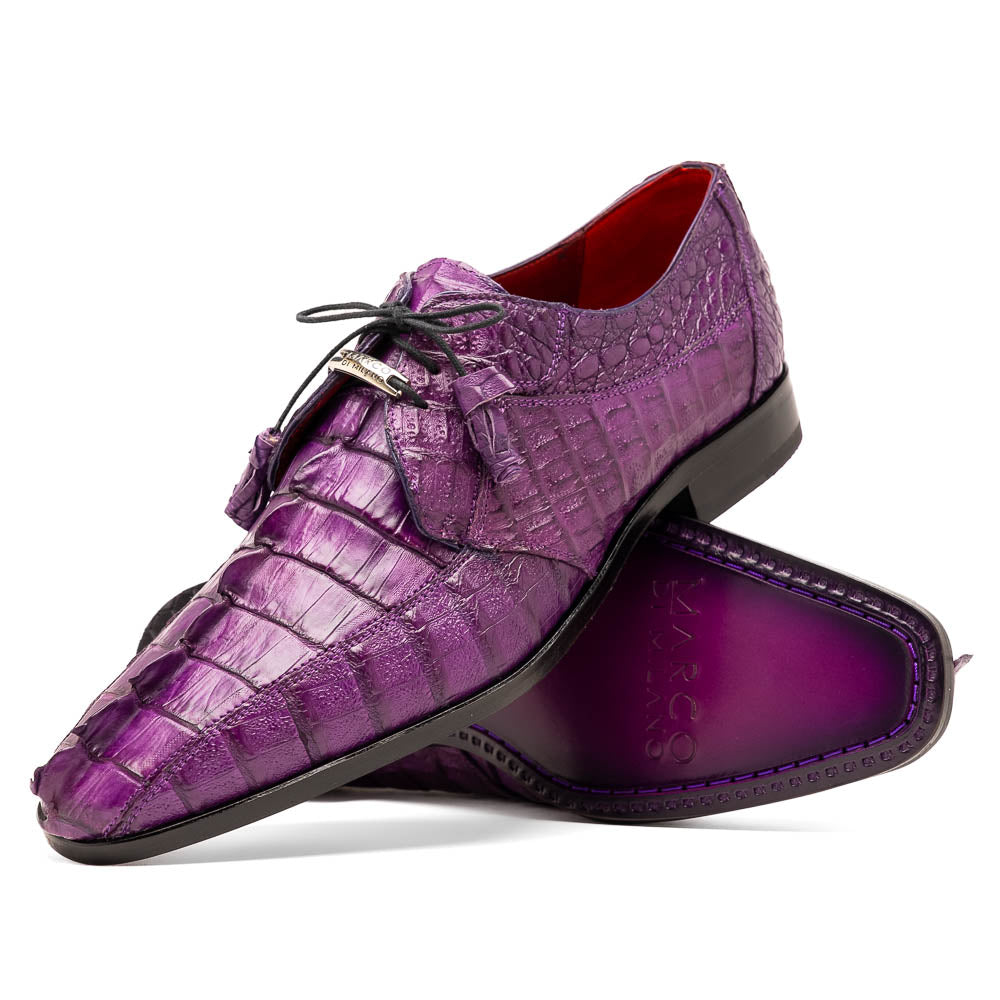 Marco Di Milano Cancun New Purple Caiman Crocodile Derby - 8