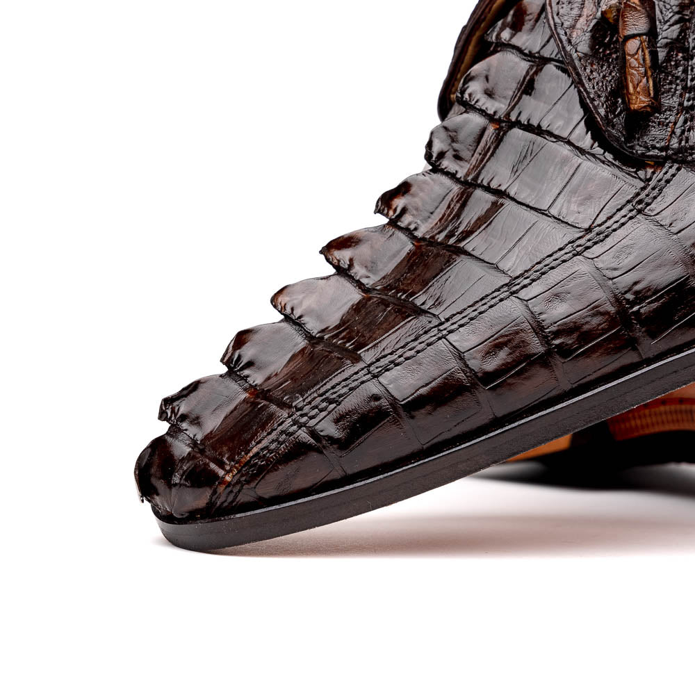 Marco Di Milano Cancun Brown Caiman Crocodile Derby - 6