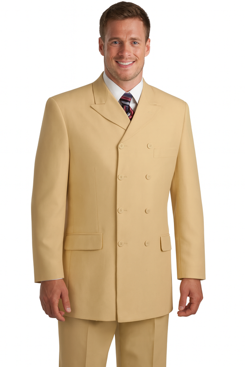 Canto 8-Button Double Breasted Men's 3-Piece Fashion Suit
