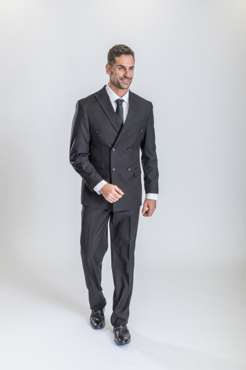 Black Caravelli Suit - Designer Caravelli Jacket and Pants - 34 Short or Extra Small