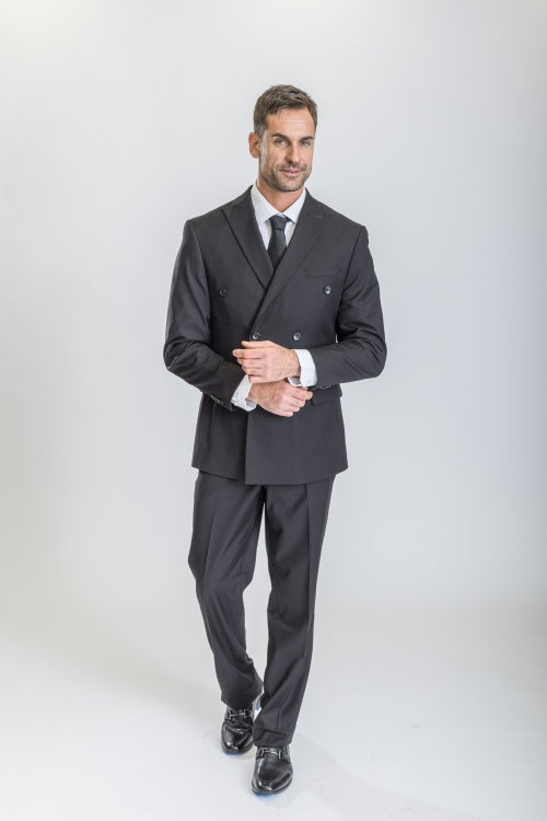 Black Caravelli Suit - Designer Caravelli Jacket and Pants - 34 Short or Extra Small
