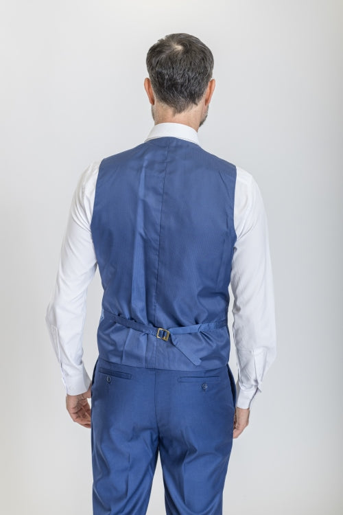 Caravelli Suit - Designer Caravelli Jacket and Pants in Color Solid Cobalt - 34 Short or Extra Small