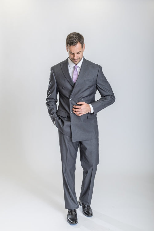 Grey Caravelli Suit - Designer Caravelli Jacket and Pants - 34 Short or Extra Small