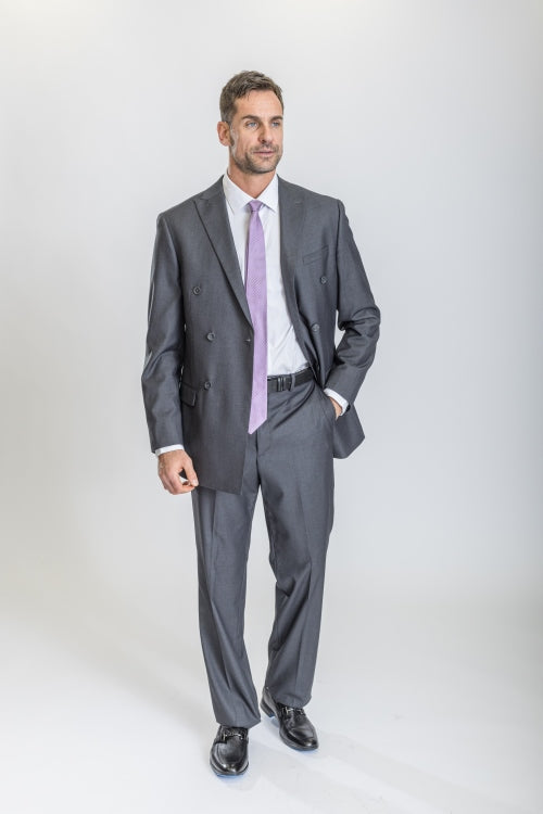 Grey Caravelli Suit - Designer Caravelli Jacket and Pants - 34 Short or Extra Small