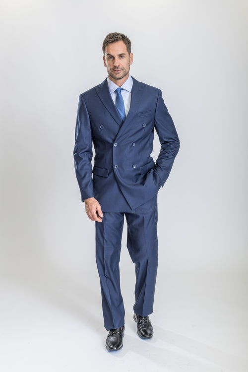 Midnight Blue Caravelli Suit - Designer Caravelli Jacket and Pants - 34 Short or Extra Small