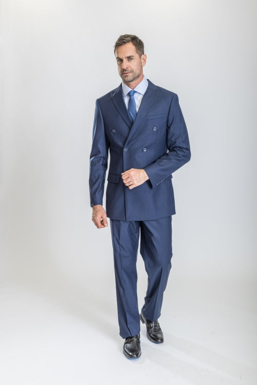Midnight Blue Caravelli Suit - Designer Caravelli Jacket and Pants - 34 Short or Extra Small