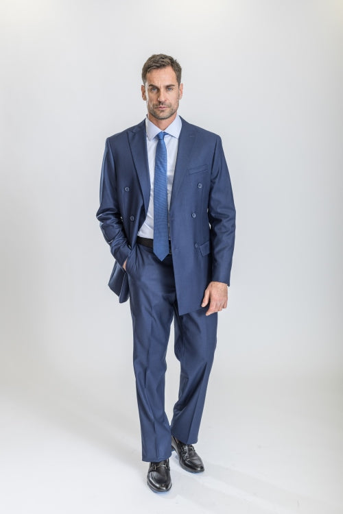 Midnight Blue Caravelli Suit - Designer Caravelli Jacket and Pants - 34 Short or Extra Small