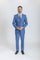 Caravelli Suit - Designer Caravelli Jacket and Pants in Color Solid Powder Blue